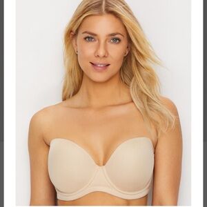 Wacoal Red Carpet Strapless Underwire Bra Sand Neutral Color 32DDD